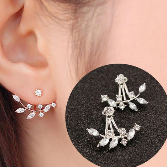 Leaves Design Stud Earrings