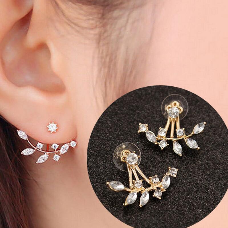 Leaves Design Stud Earrings