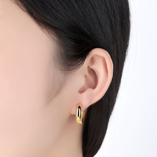 Women's Hoop Design Clip Earrings.