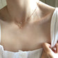 Elegant Heart Shaped Double Layer Pendant