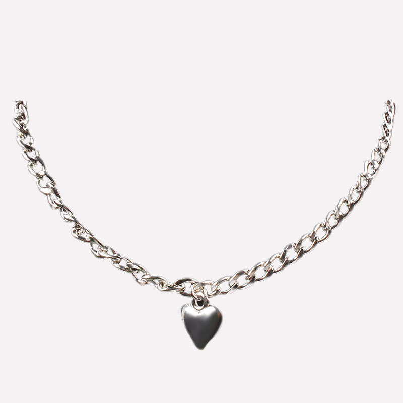 Women's Choker Heart Necklace.