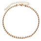 Faux Pearl & Diamond 3-layer Necklace