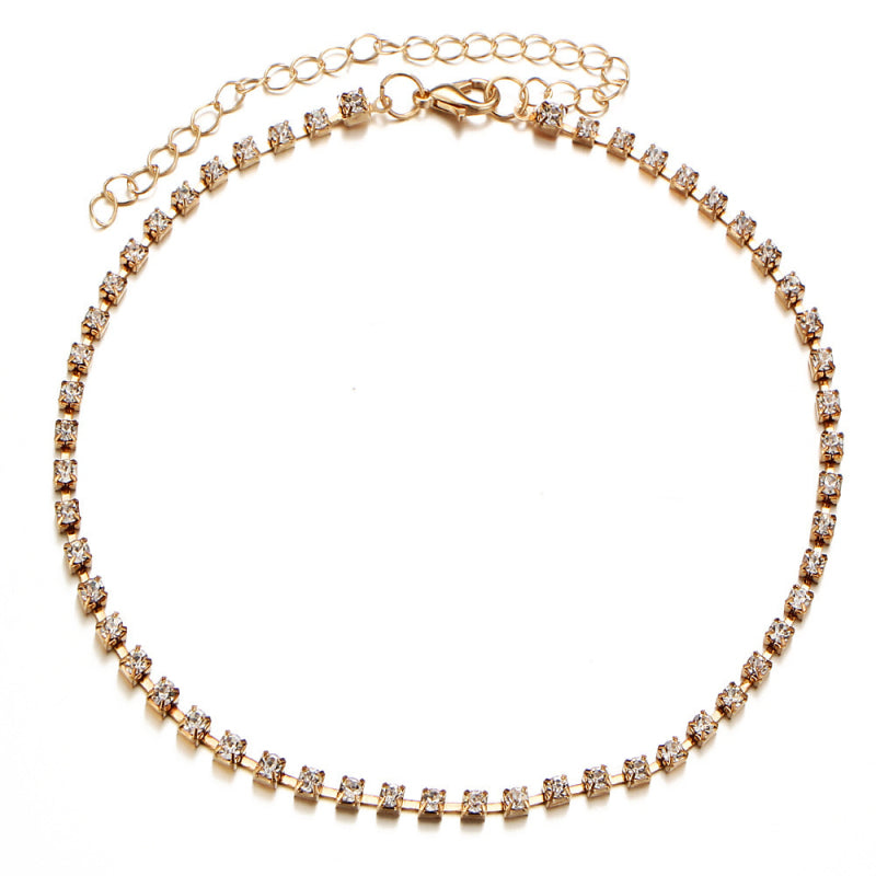 Faux Pearl & Diamond 3-layer Necklace