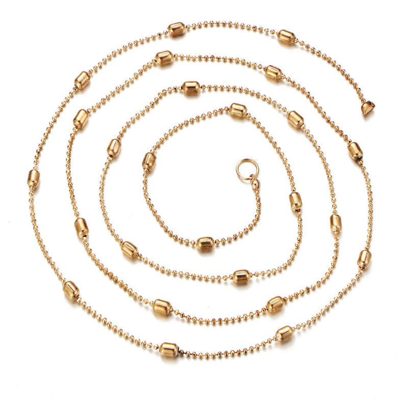 Faux Pearl & Diamond 3-layer Necklace