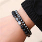 Natural Stone Micro Zircon Dice Bracelet Set