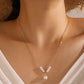 Faux Pearl Pendant Necklace