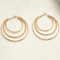 Hoop Earrings Multilayer Style Design.