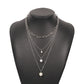 4-Layer Vintage Pearl Pendant Necklace