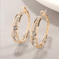 Women's Hoop Rhinestone Earrings
