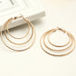Hoop Earrings Multilayer Style Design.
