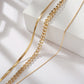 3-Layer Gold Color Necklace